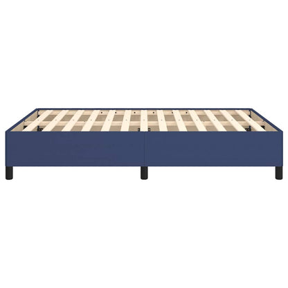 Bettgestell ohne Matratze Blau 140x200 cm Stoff