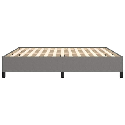 Bettgestell ohne Matratze Dunkelgrau 160x200 cm Stoff