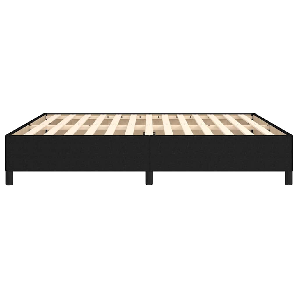 Bettgestell ohne Matratze Schwarz 160x200 cm Stoff