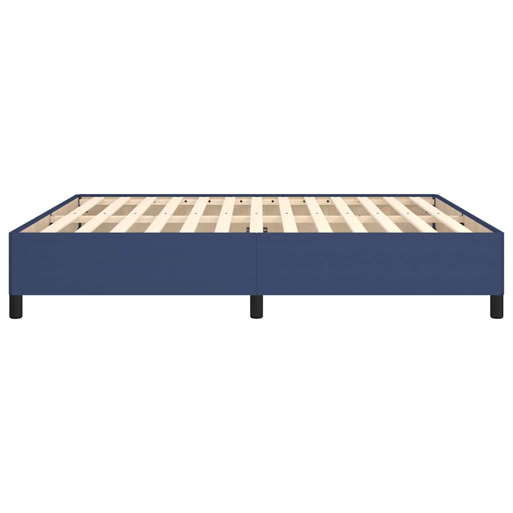 Bettgestell ohne Matratze Blau 160x200 cm Stoff