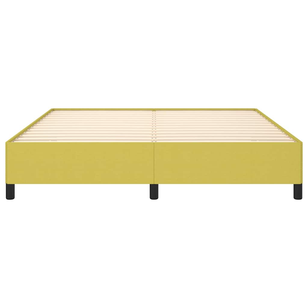 Bettgestell ohne Matratze Grün 160x200 cm Stoff