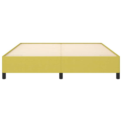 Bettgestell ohne Matratze Grün 160x200 cm Stoff