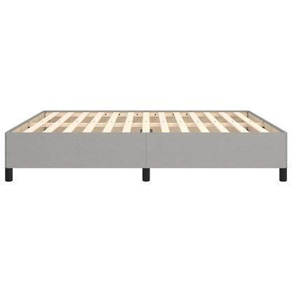 Bettgestell ohne Matratze Hellgrau 180x200 cm Stoff