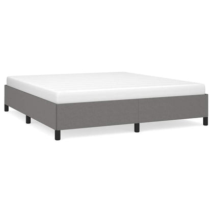 Bettgestell ohne Matratze Dunkelgrau 180x200 cm Stoff