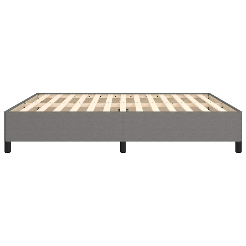 Bettgestell ohne Matratze Dunkelgrau 180x200 cm Stoff