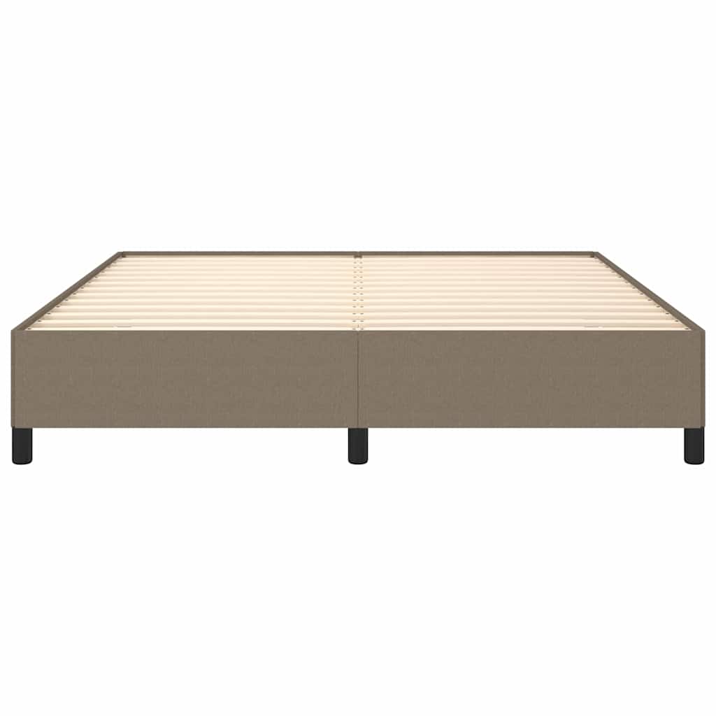 Bettgestell ohne Matratze Taupe 180x200 cm Stoff