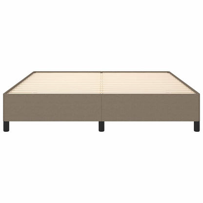 Bettgestell ohne Matratze Taupe 180x200 cm Stoff