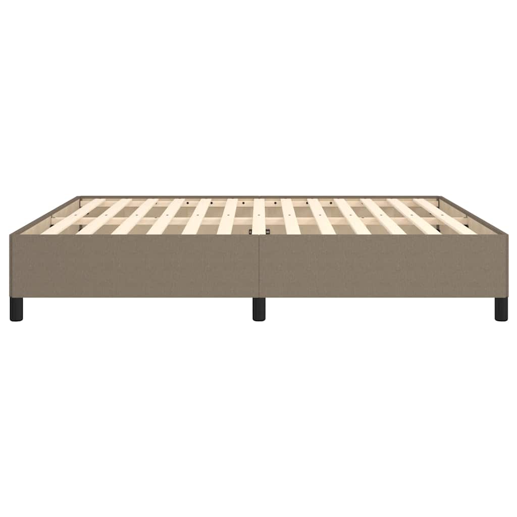 Bettgestell ohne Matratze Taupe 180x200 cm Stoff