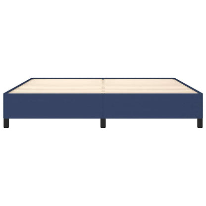 Bettgestell ohne Matratze Blau 200x200 cm Stoff