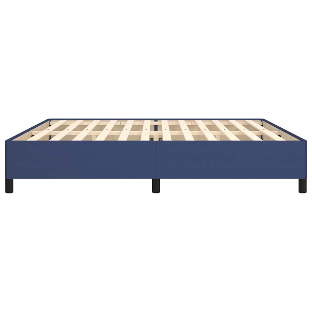 Bettgestell ohne Matratze Blau 200x200 cm Stoff