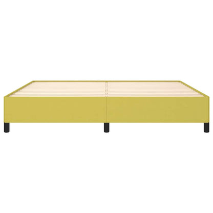 Bettgestell ohne Matratze Grün 200x200 cm Stoff