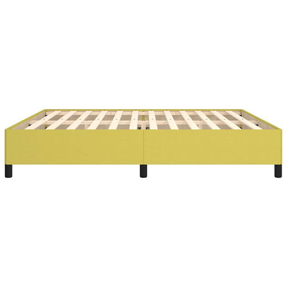 Bettgestell ohne Matratze Grün 200x200 cm Stoff