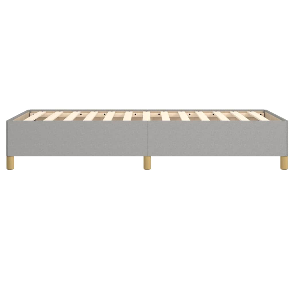 Bettgestell ohne Matratze Hellgrau 80x200 cm Stoff