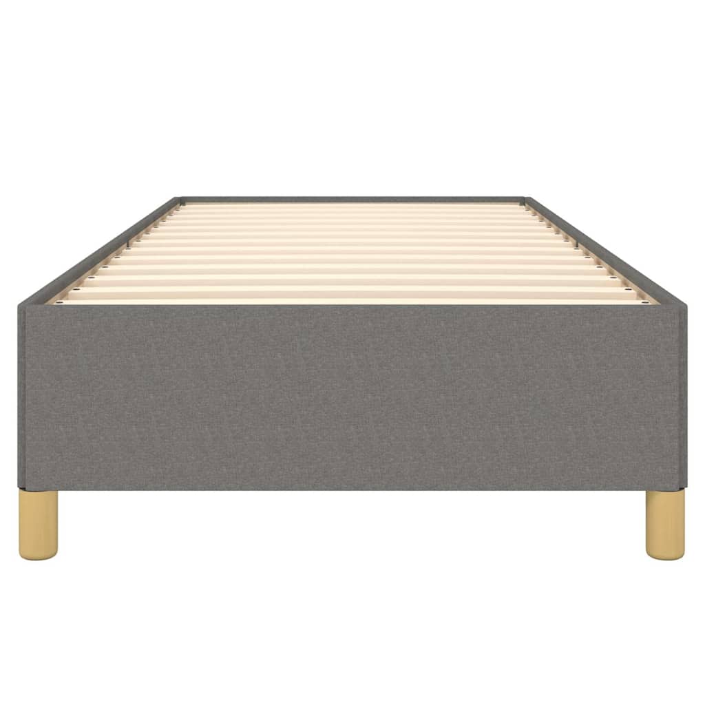 Bettgestell ohne Matratze Dunkelgrau 80x200 cm Stoff
