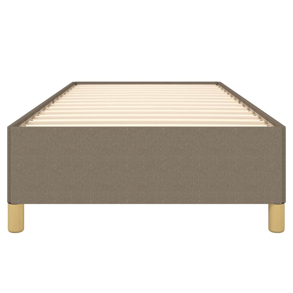 Bettgestell ohne Matratze Taupe 90x190 cm Stoff