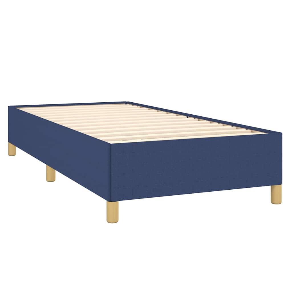 Bettgestell ohne Matratze Blau 90x190 cm Stoff