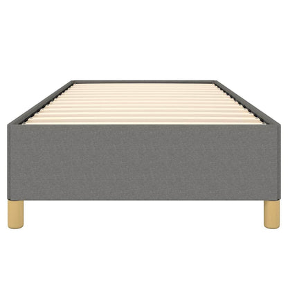 Bettgestell ohne Matratze Dunkelgrau 90x200 cm Stoff