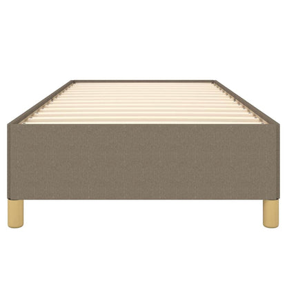 Bettgestell ohne Matratze Taupe 90x200 cm Stoff