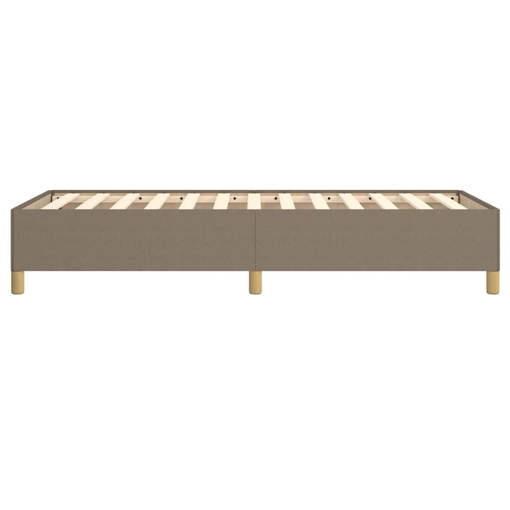 Bettgestell ohne Matratze Taupe 90x200 cm Stoff