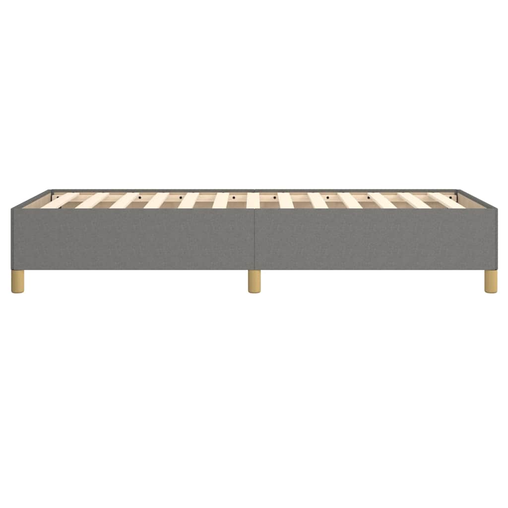 Bettgestell ohne Matratze Dunkelgrau 100x200 cm Stoff