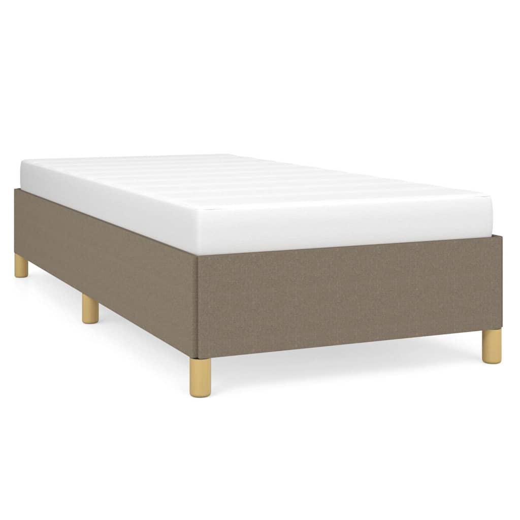 Bettgestell ohne Matratze Taupe 100x200 cm Stoff
