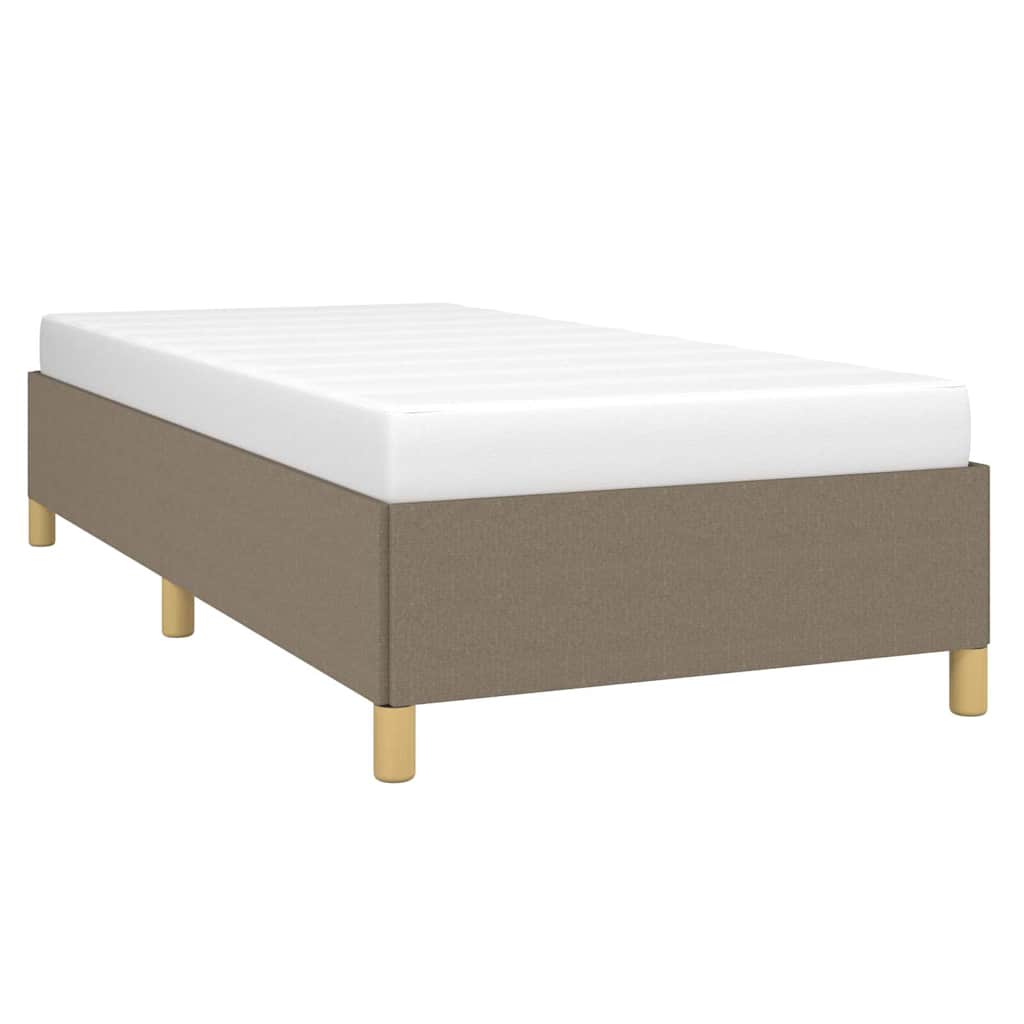 Bettgestell ohne Matratze Taupe 100x200 cm Stoff