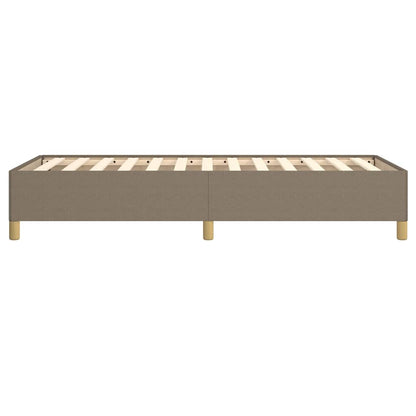 Bettgestell ohne Matratze Taupe 100x200 cm Stoff