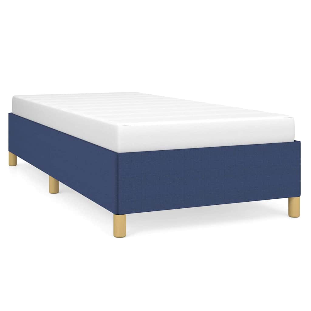 Bettgestell ohne Matratze Blau 100x200 cm Stoff
