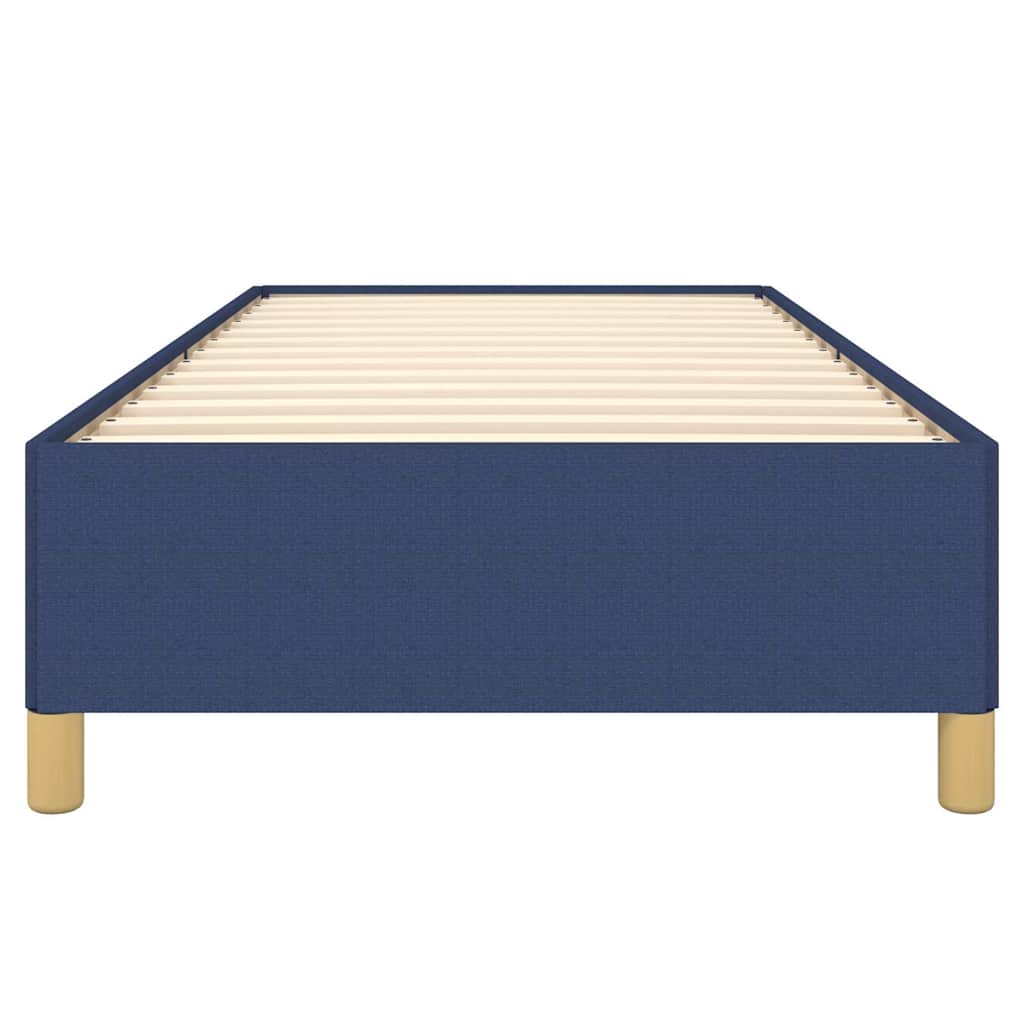 Bettgestell ohne Matratze Blau 100x200 cm Stoff