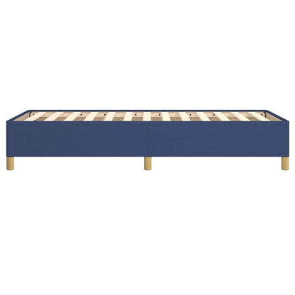 Bettgestell ohne Matratze Blau 100x200 cm Stoff