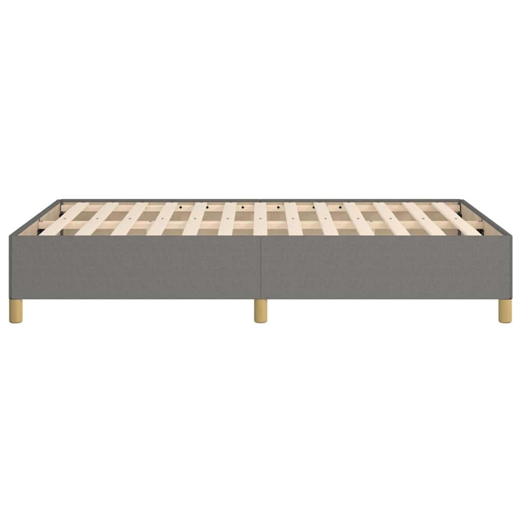 Bettgestell ohne Matratze Dunkelgrau 120x200 cm Stoff