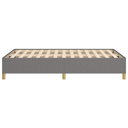 Bettgestell ohne Matratze Dunkelgrau 120x200 cm Stoff