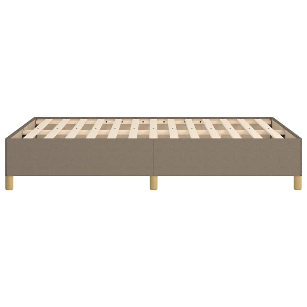 Bettgestell ohne Matratze Taupe 120x200 cm Stoff
