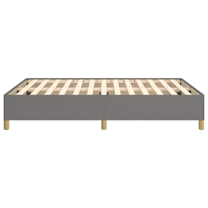 Bettgestell ohne Matratze Dunkelgrau 140x190 cm Stoff