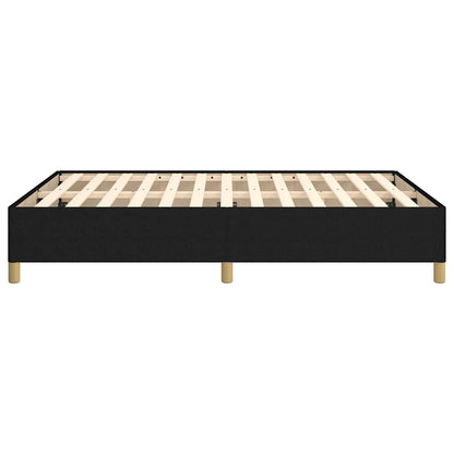 Bettgestell ohne Matratze Schwarz 140x190 cm Stoff