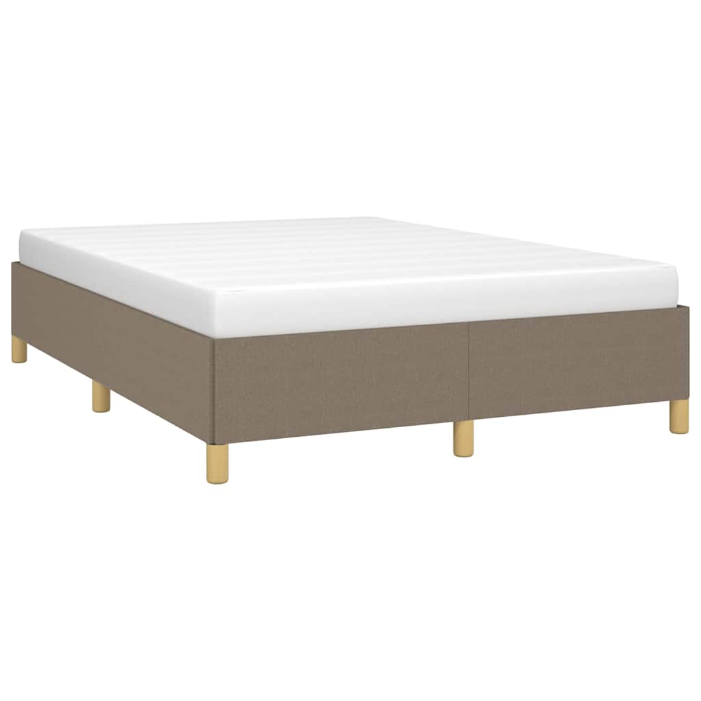Bettgestell ohne Matratze Taupe 140x190 cm Stoff