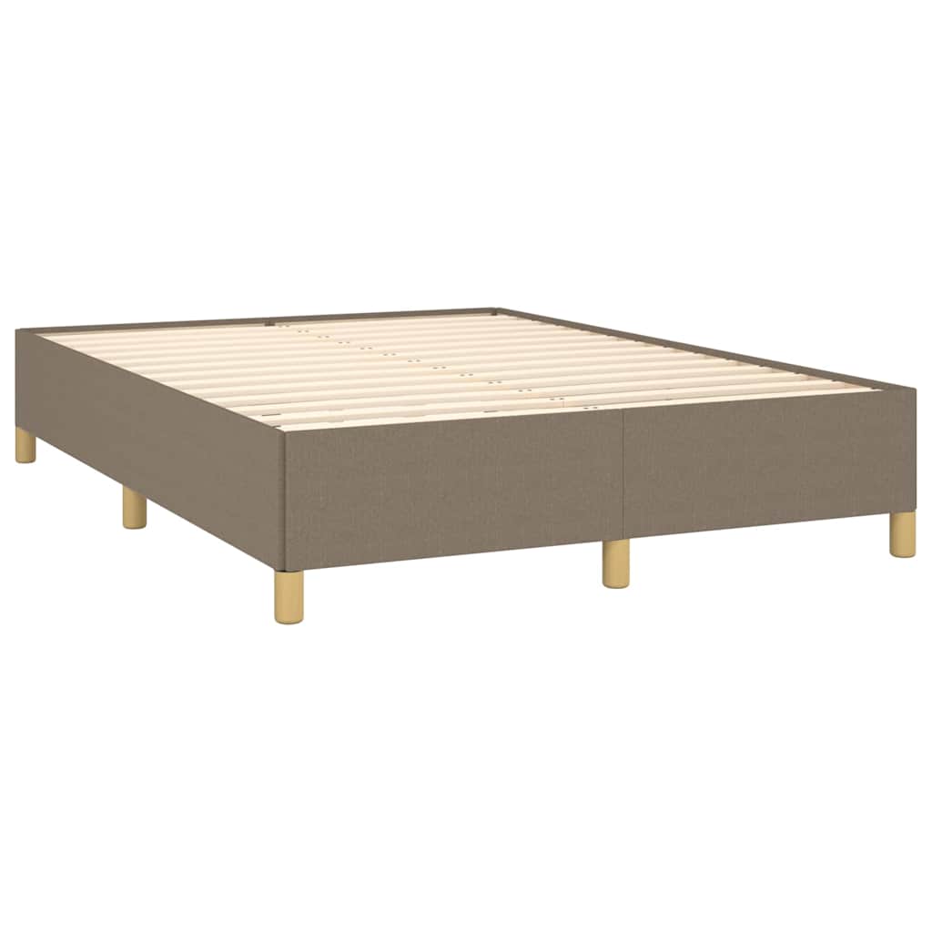 Bettgestell ohne Matratze Taupe 140x190 cm Stoff