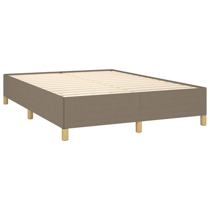 Bettgestell ohne Matratze Taupe 140x190 cm Stoff
