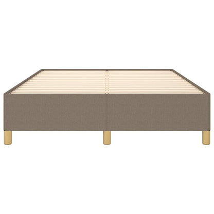 Bettgestell ohne Matratze Taupe 140x190 cm Stoff