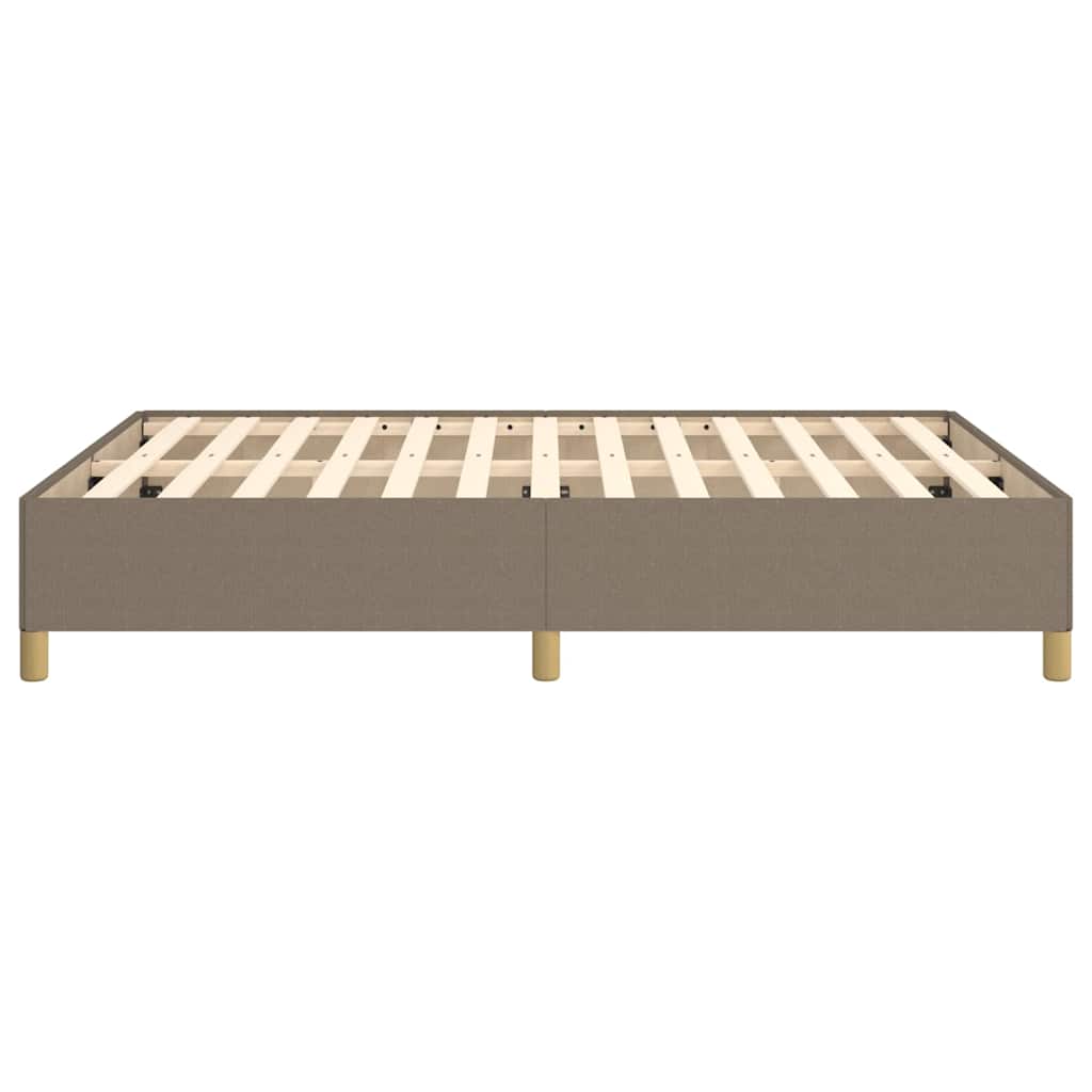 Bettgestell ohne Matratze Taupe 140x190 cm Stoff