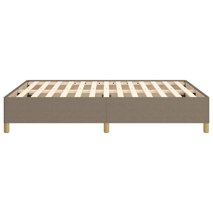 Bettgestell ohne Matratze Taupe 140x190 cm Stoff
