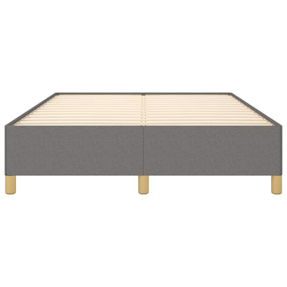 Bettgestell ohne Matratze Dunkelgrau 140x200 cm Stoff