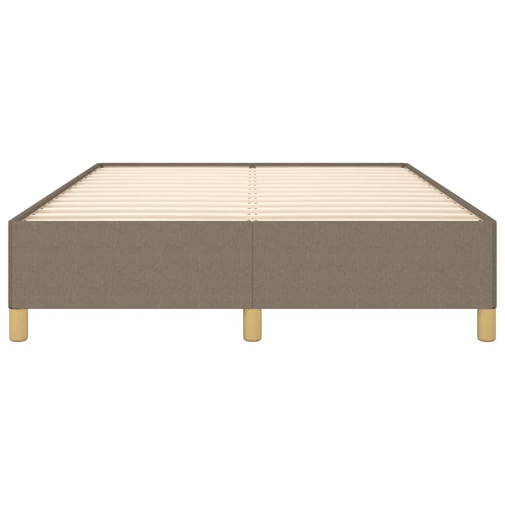 Bettgestell ohne Matratze Taupe 140x200 cm Stoff