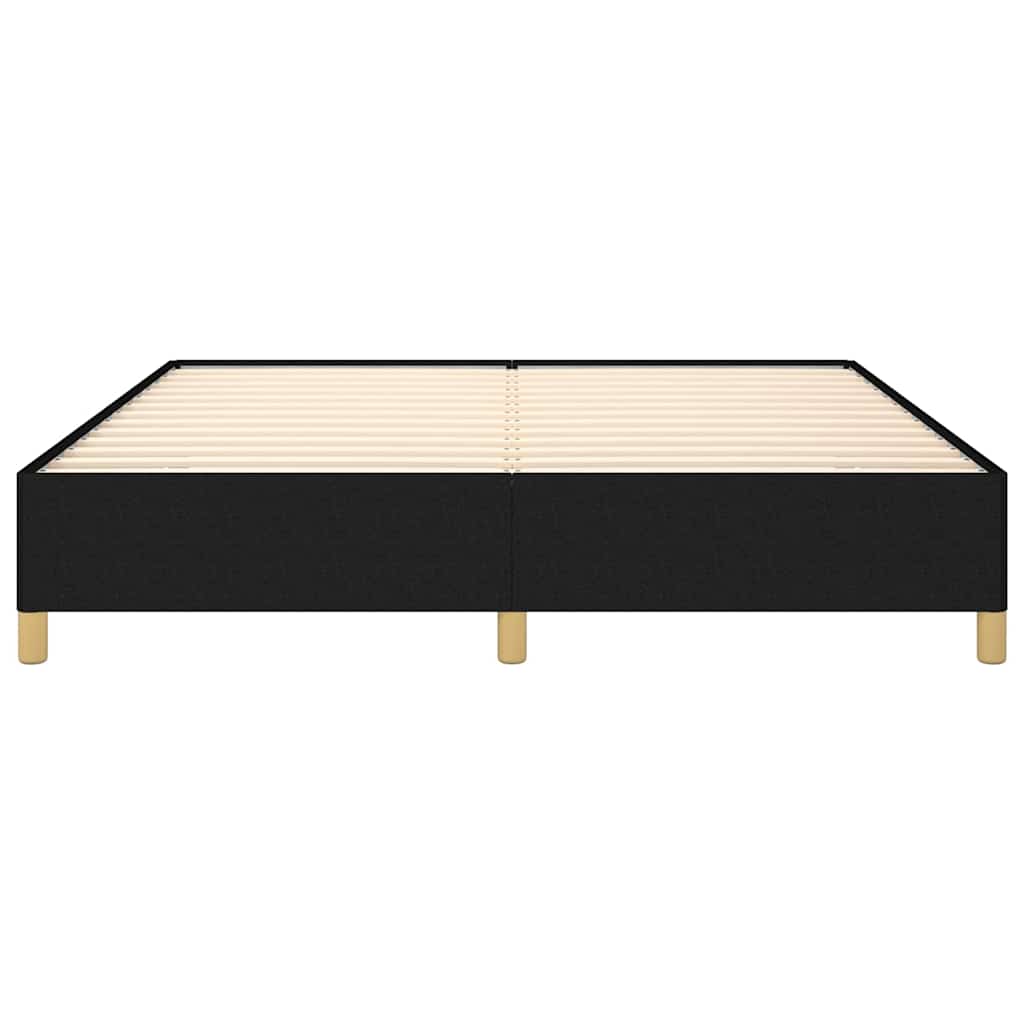 Bettgestell ohne Matratze Schwarz 160x200 cm Stoff