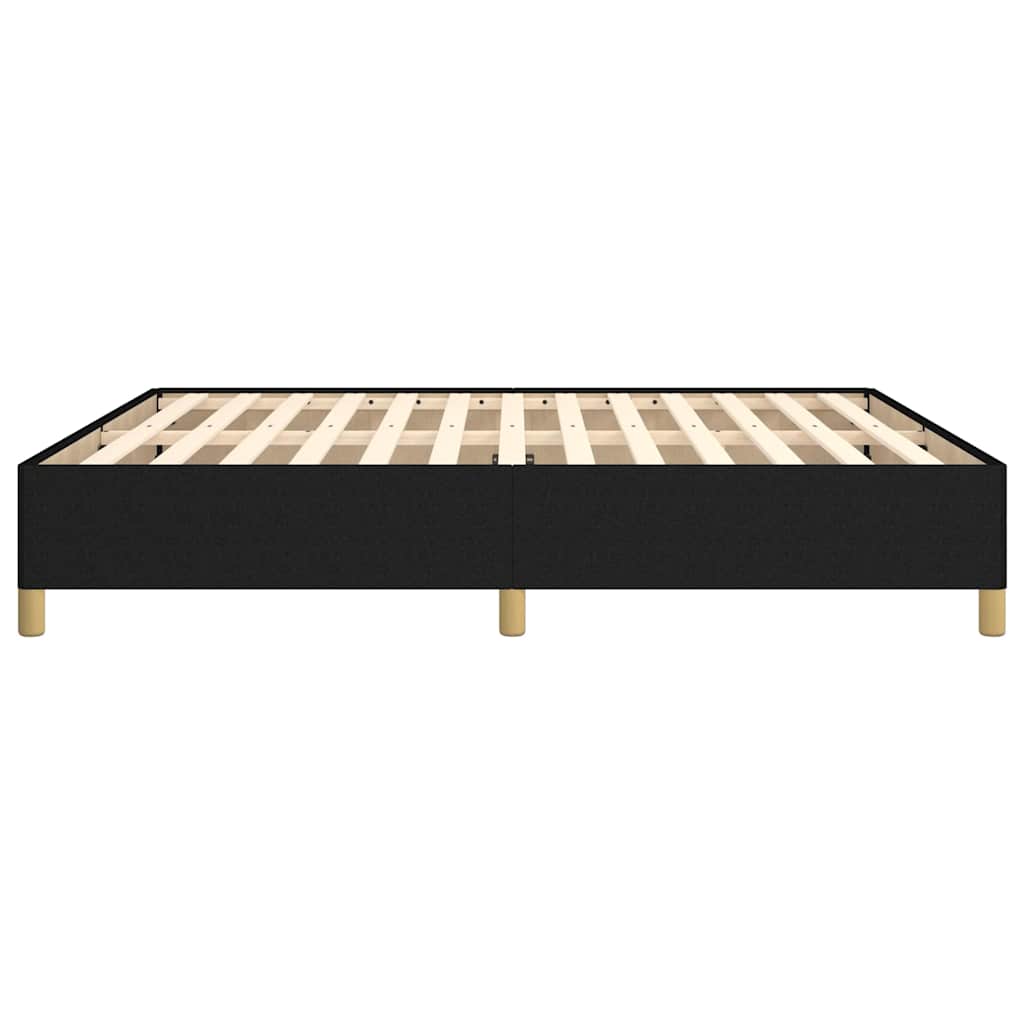 Bettgestell ohne Matratze Schwarz 160x200 cm Stoff