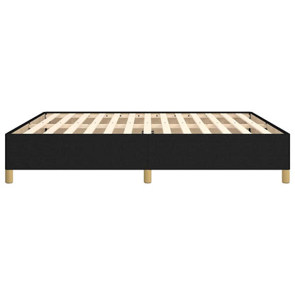 Bettgestell ohne Matratze Schwarz 160x200 cm Stoff