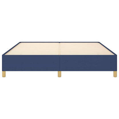 Bettgestell ohne Matratze Blau 160x200 cm Stoff
