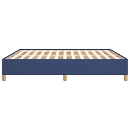 Bettgestell ohne Matratze Blau 160x200 cm Stoff