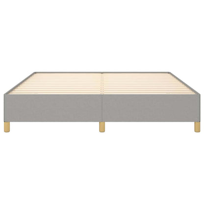 Bettgestell ohne Matratze Hellgrau 180x200 cm Stoff