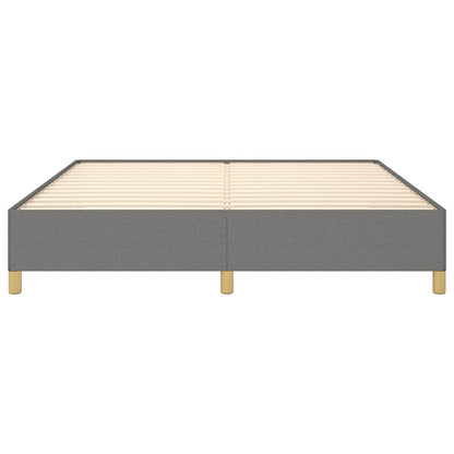 Bettgestell ohne Matratze Dunkelgrau 180x200 cm Stoff